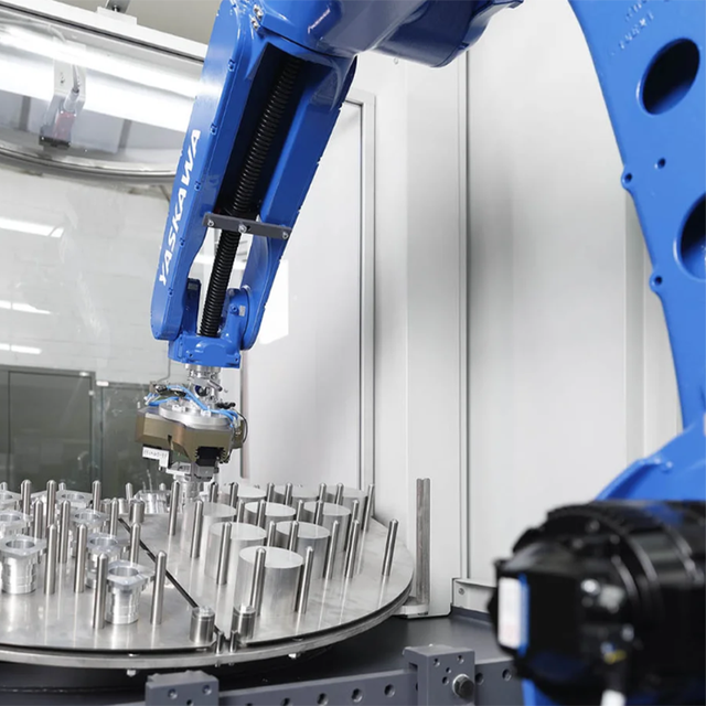 Intelligent Automatic Loading Unloading Robot System YASKAWA GP25 with PLC Control for Factory Automation