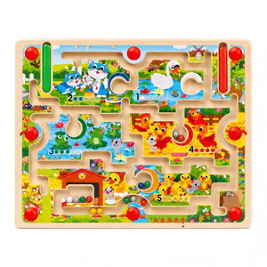 Nuevo Juguete Educativo Montessori, Laberinto Magnético, Clasificación <span class=keywords><strong>de</strong></span> Colores, Rompecabezas <span class=keywords><strong>de</strong></span> Conteo, Ayuda Didáctica del Alfabeto para la Educación Temprana - Product Image 1