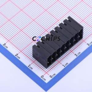 KF2EDGSV-3.5-2*8P Plug-in Terminal Block Through hole,P=3.5mm Connector Board-to-Board / Socket - Closed 2x8P 3.5mm Black - Product Image 1