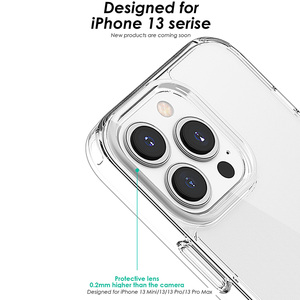 LIEKO <span class=keywords><strong>Coque</strong></span> de téléphone TPU transparente et transparente pour iPhone 12 13 14 15 16 Pro Max antichoc - Product Image 2