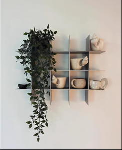 Estante de Pared Metálico Estilo <span class=keywords><strong>Bauhaus</strong></span>, Moderno y Minimalista, para Decoración del Hogar y Almacenamiento - Product Image 2