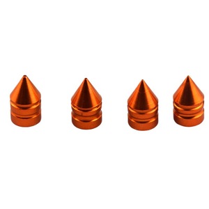 Tapas de válvula cónicas de aleación de aluminio para neumáticos sin cámara de automóviles y motocicletas, con boca americana, de acero inoxidable, coloridas - Product Image 4