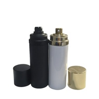 Flacon de parfum en aluminium de 100 ml avec col à vis et pulvérisateur à pompe, réutilisable et rechargeable