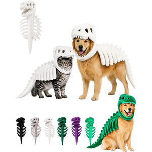 Costume <span class=keywords><strong>di</strong></span> Halloween per Animali Domestici Furrivo, Scheletro <span class=keywords><strong>di</strong></span> Dinosauro 3D in Peluche, Outfit T-Rex per Gatti e <span class=keywords><strong>Cani</strong></span>, Morbido Cotone PP, Regalo Personale - Product Image 6