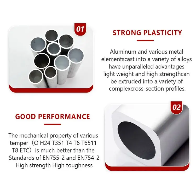 6060-T6 alumínio liga tubo perfil fabricante, parede fina alumínio redondo tubo oco fábrica, tubo de alumínio 1,2 polegadas