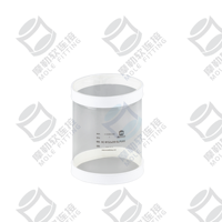 Collier de serrage flexible pour connecteurs de liquides, qualité alimentaire, dissipateur d'électricité statique, à pression, 16 mm, en polyuréthane transparent, pour poudre de découpe