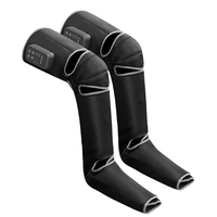 Masseur de jambes entièrement automatique avec chaleur, compression d'air, contrôle par écran tactile, minuterie, machine de massage des mollets et des pieds pour la relaxation