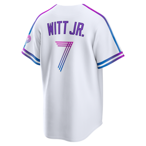 เสื้อเบสบอลเย็บติดแบบ City Connect ปี 2026 สำหรับผู้ชาย # 7 บ็อบบี้ วิท จูเนียร์ โบ แจ็คสัน แจค คาลิอานโน เวนนี่ ปาสควานติโน <span class=keywords><strong>ซ</strong></span>ัลวาดอร์ เพ<span class=keywords><strong>เร</strong></span><span class=keywords><strong>ซ</strong></span> - Product Image 5