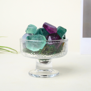 Vente en gros de cristaux de fluorite arc-en-ciel de haute qualité, polyèdres à facettes de forme libre pour la décoration - Product Image 4