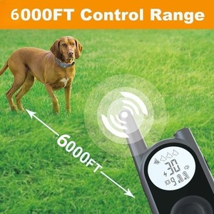 Productos para mascotas Dispositivo de entrenamiento para perros Dispositivo antiladridos Valla electrónica automática 2 en 1 <span class=keywords><strong>Collar</strong></span> de perro de choque de vibración inteligente inalámbrico - Product Image 6