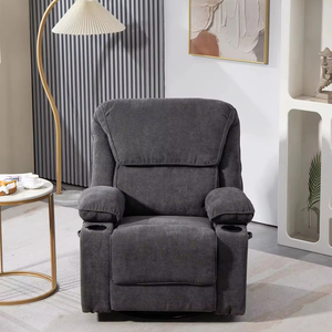 <span class=keywords><strong>Sillón</strong></span> <span class=keywords><strong>reclinable</strong></span> <span class=keywords><strong>eléctrico</strong></span> de diseño moderno, portavasos, Material de tela, tipo económico, función de masaje para muebles de sala de estar - Product Image 2