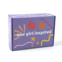 Boîtes d'expédition en carton ondulé violet mat personnalisées en gros pour emballages cadeaux