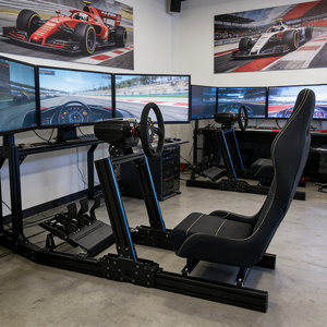 <span class=keywords><strong>Simulador</strong></span> de Carreras Profesional Plegable con Estructura de Aluminio 4080 y Asiento Reemplazable para Carreras <span class=keywords><strong>F1</strong></span>/GT y Juegos - Product Image 1