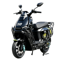 Scooter électrique à forte capacité de charge 300 kg, moto électrique avec moteur 800W, 1000W, 1200W, 1500W en option, longue autonomie 40-90 km, cyclomoteur électrique
