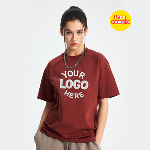 T-Shirt Ecologica Personalizzata in Cotone per <span class=keywords><strong>Donna</strong></span>, Stile Streetwear Best-Seller, 280g Pesante, Stampa Digitale - Product Image 1