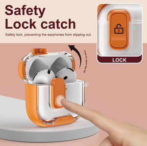 Funda Protectora Rígida de PC a Prueba de Golpes con Clip de Bloqueo Seguro, Protección Total a Prueba de Polvo para <span class=keywords><strong>Airpods</strong></span> 1/2 3 4ª Gen. Pro 3 - Product Image 2
