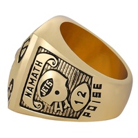 1968 New York Jets Super Championnat Anneau À La Mode Alliage Princesse Coupe Diamant Forme Populaire Bijoux De Mode aux États-Unis En Europe