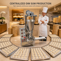 Machine automatique en acier inoxydable de 25 grammes pour la préparation de pains vapeur fourrés, dim sum, soup dumplings, momo, baozi, xiaolongbao