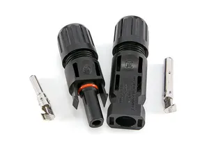 Pv004 1000v 35a Dc Solar Panel Cable Connectors Ip68 Male Female Copper Wire Contact For Solar Panel Connector