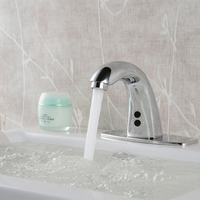 HY-128A infrarouge sans contact capteur automatique intelligent robinet en laiton mélangeur de lavabo monté sur le pont pour la maison et l'hôtel
