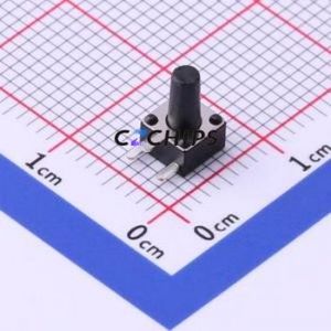 TC-1109DE-C-I Tactile Switch Through hole Component (THT) Switch Single Pole Single Throw Round Button 2.6N Right Angle Insert - Product Image 1