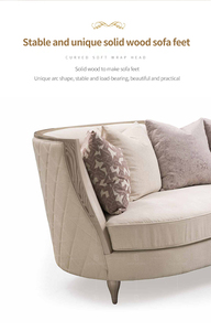 BFP Nhà Khung Gỗ Rắn Phòng Khách Sofa Mỹ Phong Cách Sang Trọng Tinh Vi Đồ Nội Thất Trong Nhà Giải Trí Sofa - Product Image 6