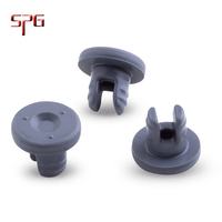 Bouchon en caoutchouc de haute qualité, 13mm, 20mm, 28mm, 32mm, gris, blanc, rouge, utilisation pour injection