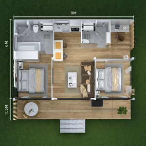 <span class=keywords><strong>Casa</strong></span> Prefabricada de Instalación Rápida de 30 pies x 20 pies, Paneles Sándwich de Vidrio con Baño, <span class=keywords><strong>Casa</strong></span> <span class=keywords><strong>Modular</strong></span> Familiar, <span class=keywords><strong>Casa</strong></span> Contenedor, Villa - Product Image 2