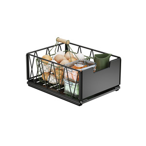 Jane Liya <b>Pull</b>-<b>Out</b> Storage <b>Basket</b> Rectangle Durable Cabinet Organizer for <b>Kitchen</b> Drawer Storage - Product Image 5