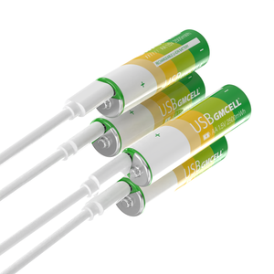 1.5V 2500mWh <b>AA</b> USB Type-C Rechargeable <b>Lithium</b> Ion 14500 Cell Battery with USB Port GMCELL 1000 Cycles 1 Year Warranty - Product Image 2