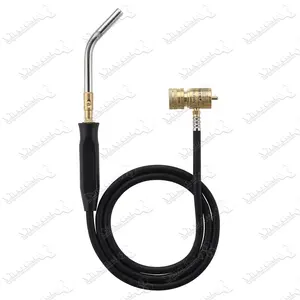 SC-005 Single tube flame Manual Mapp Gas Welding hand Torch with 1.5M hose Brass Made HVAC