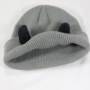 HZM-61223 Bonnet en tricot à cornes de démon pour adulte, bonnet original pour femmes et hommes, bonnet à cornes de démon, bonnet d'hiver chaud, bonnet hip-hop - Product Image 6