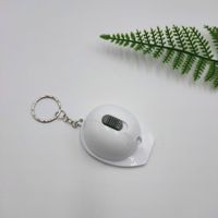 Ouvre-bouteille manuel en métal Lulin Creative avec logo personnalisé, mini-casque de sécurité en plastique avec lumière LED et pendentif porte-clés artisanal