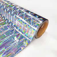 Rouleau de film holographique transparent en PET lavable de 18 microns pour le marquage à chaud sur tissus