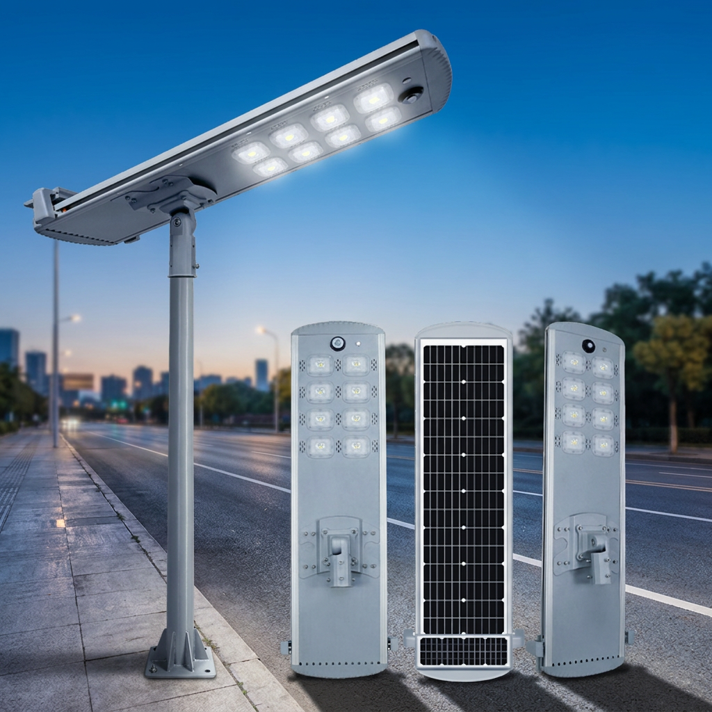 Smart City IP65 Highway Solar LED Street Light with Auto-Cleaning 40W-100W Aluminum Alloy CE Certified · image 1