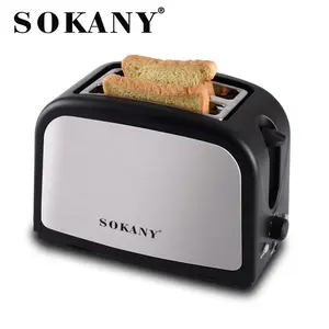 Sokany-tostadora de pan 008s, tostadora eléctrica de 2 rebanadas de pan para el hogar, máquina de desayuno para gofres
