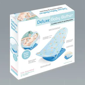 Sedile di supporto per il bagno per neonati antiscivolo di colore blu portatile e pieghevole sedile per vasca da bagno per bambini per ragazzi