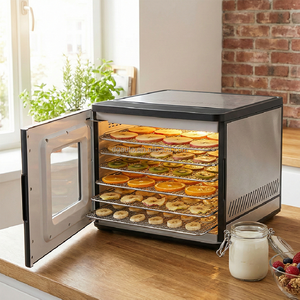 Meilleur déshydrateur alimentaire compact 400W avec minuterie 48H et contrôle <span class=keywords><strong>de</strong></span> température <span class=keywords><strong>de</strong></span> 35 à 70 degrés pour viande séchée, snacks et fournisseurs en gros - Product Image 6