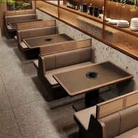OEM ODM Ensemble de table et de chaises de restaurant commercial multifonctionnel pour barbecue, fondue, salle à manger, restauration intelligente