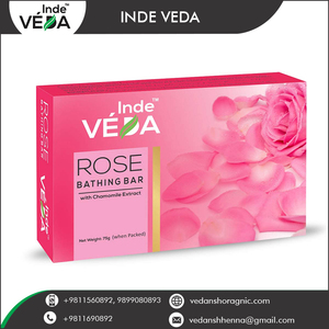 Jabón de Rosa natural con extracto de manzanilla | Barra de baño con aroma floral orgánico | Venta al por mayor a granel OEM/Etiqueta privada disponible - Product Image 5