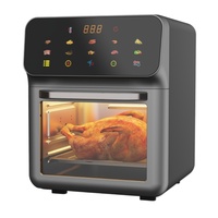 Friteuse à air numérique 6L à moule exclusif, design carré, 1350W, à commande tactile, sans huile, pour la maison