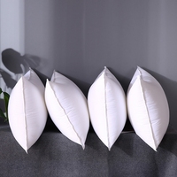 Oreiller de lit en duvet et plumes de canard blanc 100% coton, motif uni, anti-duvet, fermeté moyenne et ferme pour le soutien du cou