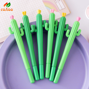 Stylo <span class=keywords><strong>gel</strong></span> en forme de <span class=keywords><strong>cactus</strong></span>, style unique inspiré des plantes, idéal pour les cadeaux et la papeterie étudiante - Product Image 2