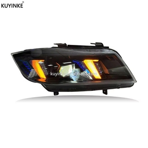 KUYINKE Phares avant LED de mise à niveau pré-LCI pour <span class=keywords><strong>BMW</strong></span> Série 3 / E90 2005 2006 2007 <span class=keywords><strong>2010</strong></span> 2011, ensemble de phares xénon pour berline - Product Image 5