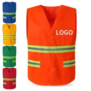 Tela de Seguridad para Trabajadores de Saneamiento, Chaleco Reflectante Personalizado al por Mayor con Logotipo - Product Image 1