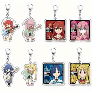 New Product <b>Anime</b> BOCCHI the ROCK Cartoon Light UV Printed Pendant Acrylic <b>Keychain</b> - Product Image 1