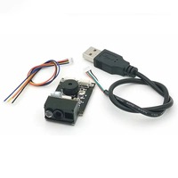 Module de lecteur de codes-barres MINI GM77 1D 2D QR, 640x480 CMOS DC5V USB UART, code de passeport lisible, OEM