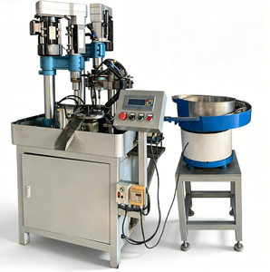 Machine de perçage et de taraudage verticale avec table d'indexation rotative automatique et alimentateur vibrant pour pièces métalliques - Product Image 4