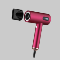 Sèche-cheveux 1600W à ions négatifs, séchage rapide, silencieux, température constante, en fibre de nylon et verre, usage domestique, haute vitesse, OEM&ODM