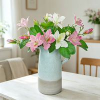 Fleur artificielle de Bauhinia au toucher réel, tige réaliste, fausse orchidée pour mariage, maison, hôtel et arrangements floraux
